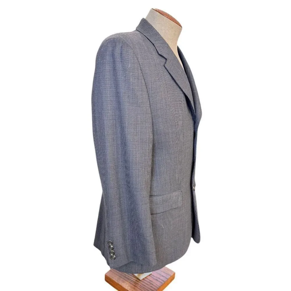 Lauren Ralph Lauren Men’s 40S Blue/Grey Wool 3 Button Blazer